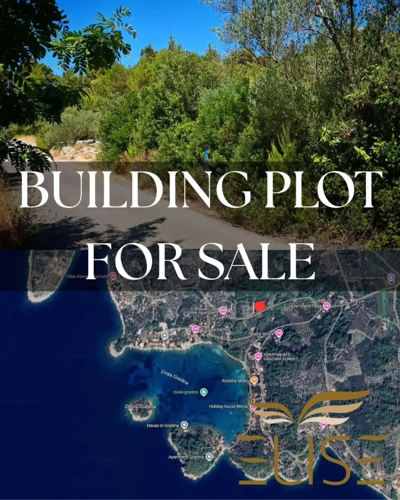 Baugrundstück in der Bucht Gradina, Vela Luka, Insel Korčula, 175€/m² - 95.000€