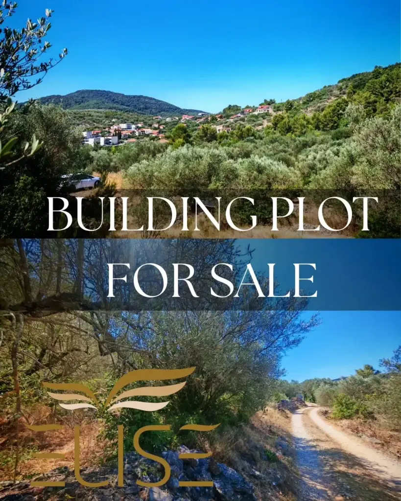 Zwei angrenzende Baugrundstücke in einer ruhigen Lage von Vela Luka auf der wunderschönen Insel Korčula stehen zum Verkauf, nur 360 Meter vom Meer entfernt, 115 €/m² - 136.000€