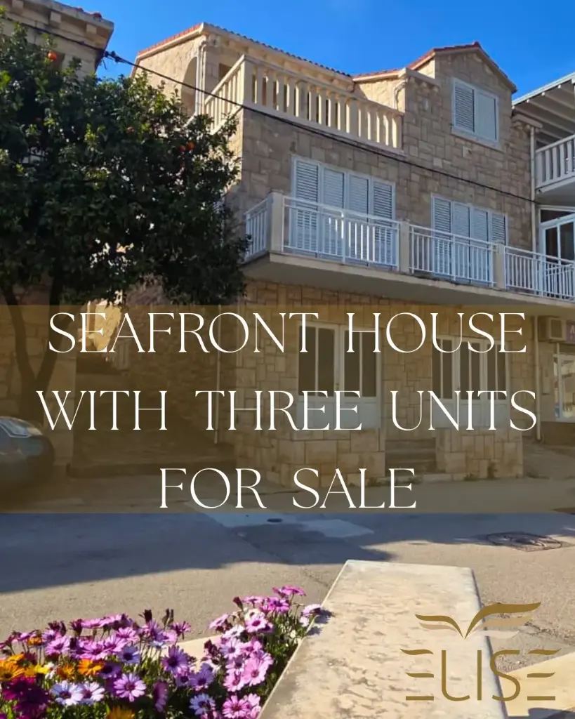 STONE HOUSE FIRST ROW BY THE SEA- BRNA COVE/ SOUTHERN KORČULA