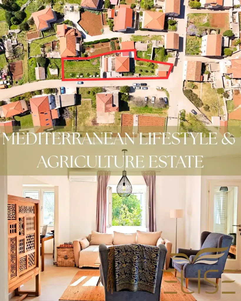 Self-Sustaining Mediterranean Estate for Living, Gardening, and Tourism