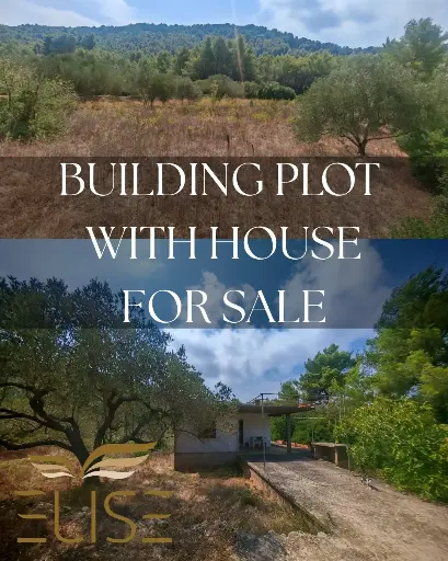 Building Plot with House & Oliveyard in Poplat bay, Vela Luka