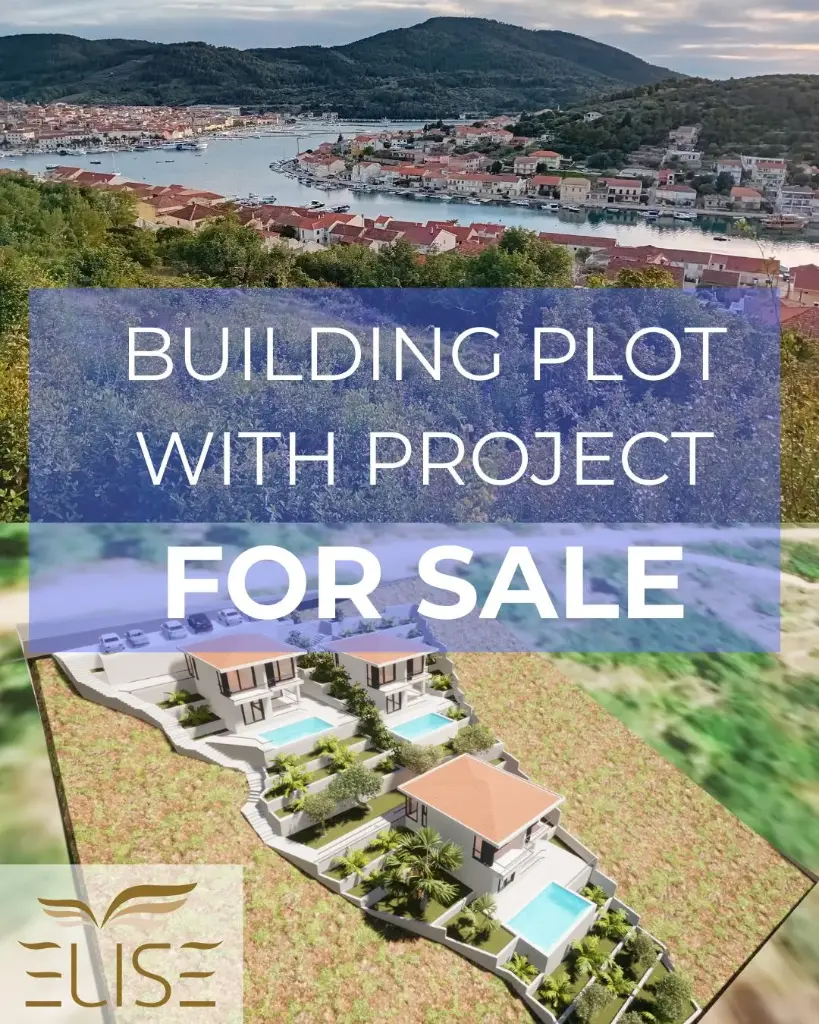 Erstklassiges Baugrundstück in Vela Luka | 1.300 m² mit Projekt
