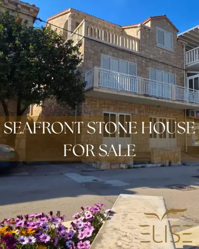 STONE HOUSE FIRST ROW BY THE SEA- BRNA COVE/ SOUTHERN KORČULA- €540.000